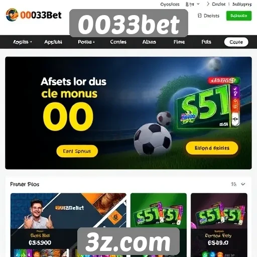 Avaliação dos bônus e promoções do site 0033bet